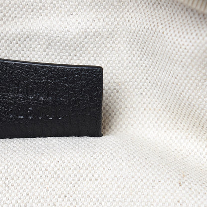 Gucci Grained Calfskin Logo Belt Bag Black 7 of 9