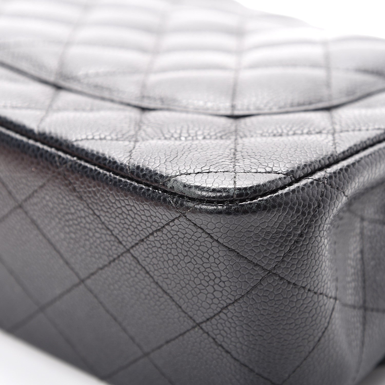 Chanel Caviar Quilted Jumbo Double Flap Black 14 of 17