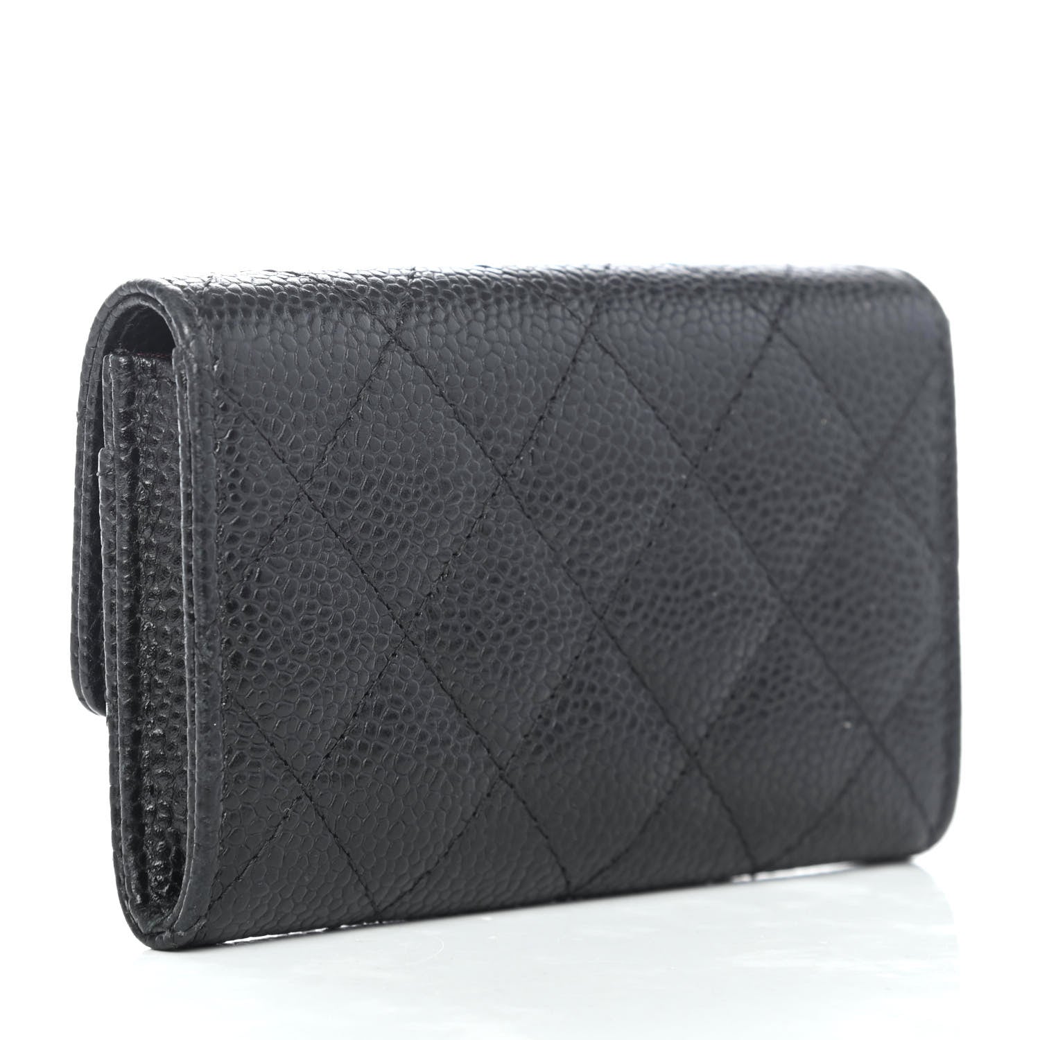 Chanel Caviar Quilted Flap Card Holder Black 2 of 4