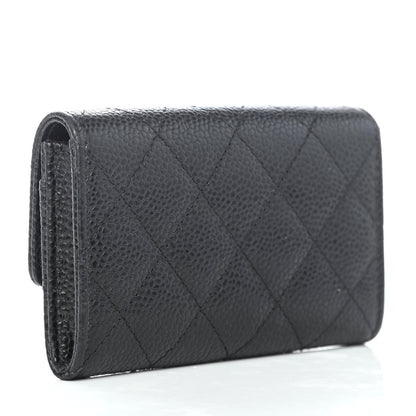Chanel Caviar Quilted Flap Card Holder Black 2 of 4