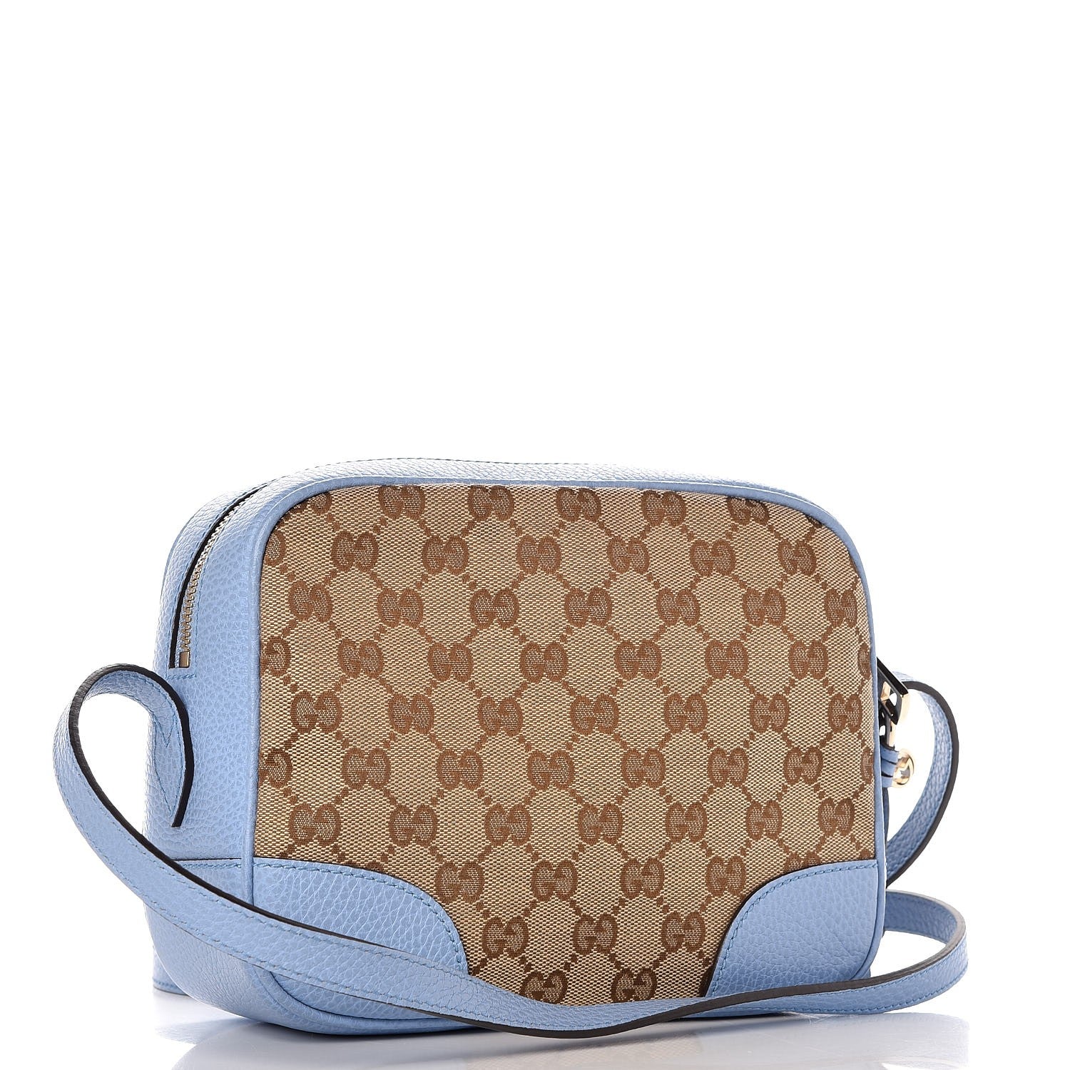 Gucci Monogram Mini Bree Messenger Bag Beige Mineral Blue 3 of 8