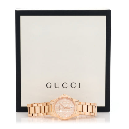 Gucci Stainless Steel 27mm G-Timeless Diamante Quartz Watch Rose 5 of 5