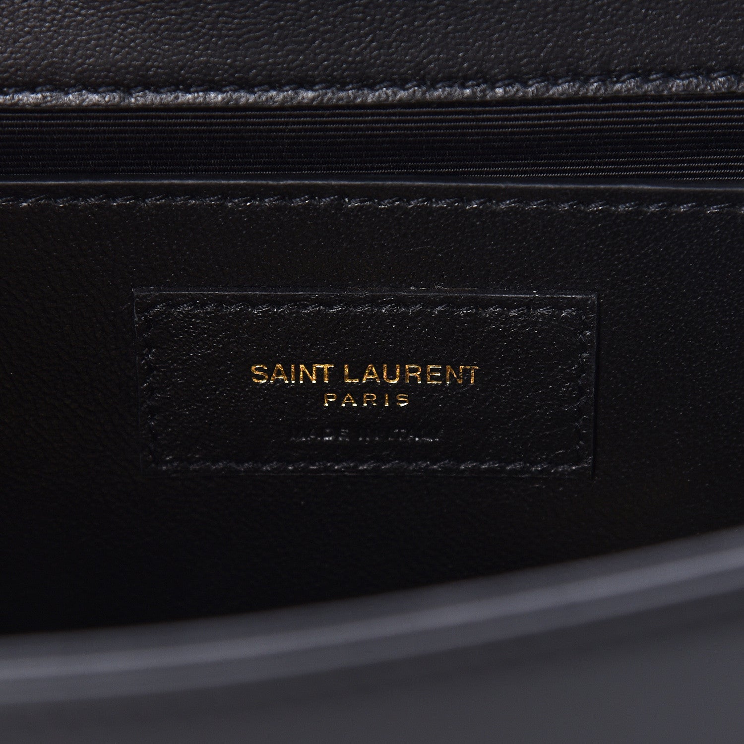 Saint Laurent Calfskin Crystal Medium Monogram Kate Satchel Black 6 of 11