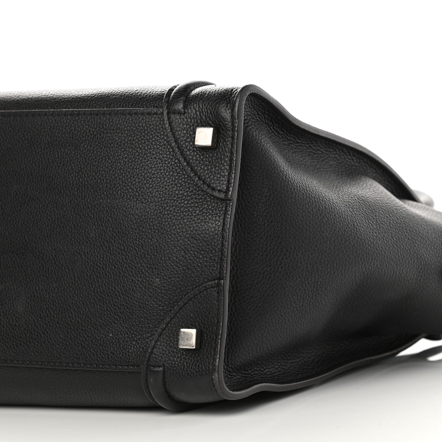 Celine Drummed Calfskin Mini Luggage Black 10 of 15
