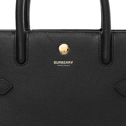 Burberry Grainy Calfskin Mini Two Handle Title Bag Black 7 of 10