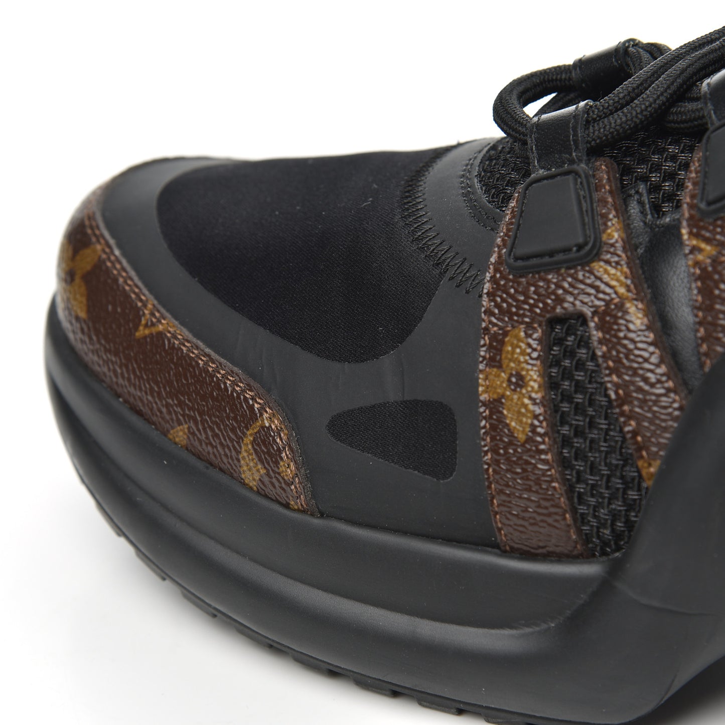 Calfskin Patent Monogram LV Archlight Sneakers 42 Black