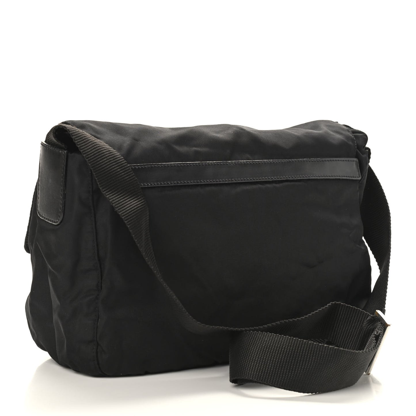 Tessuto Nylon Vela Messenger Bag Black