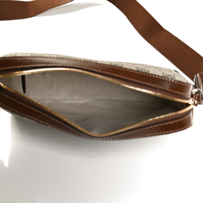 Gucci GG Supreme Monogram Azalea Calfskin Retro Interlocking G Messenger Shoulder Bag Beige Ebony Brown Sugar 5 of 12