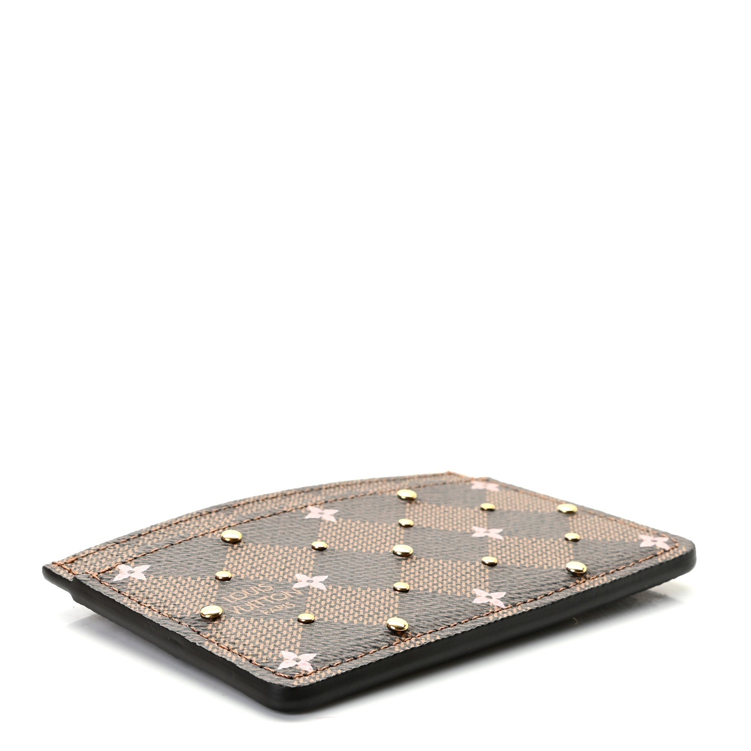 Louis Vuitton Damier Ebene Studded Card Holder 4 of 9