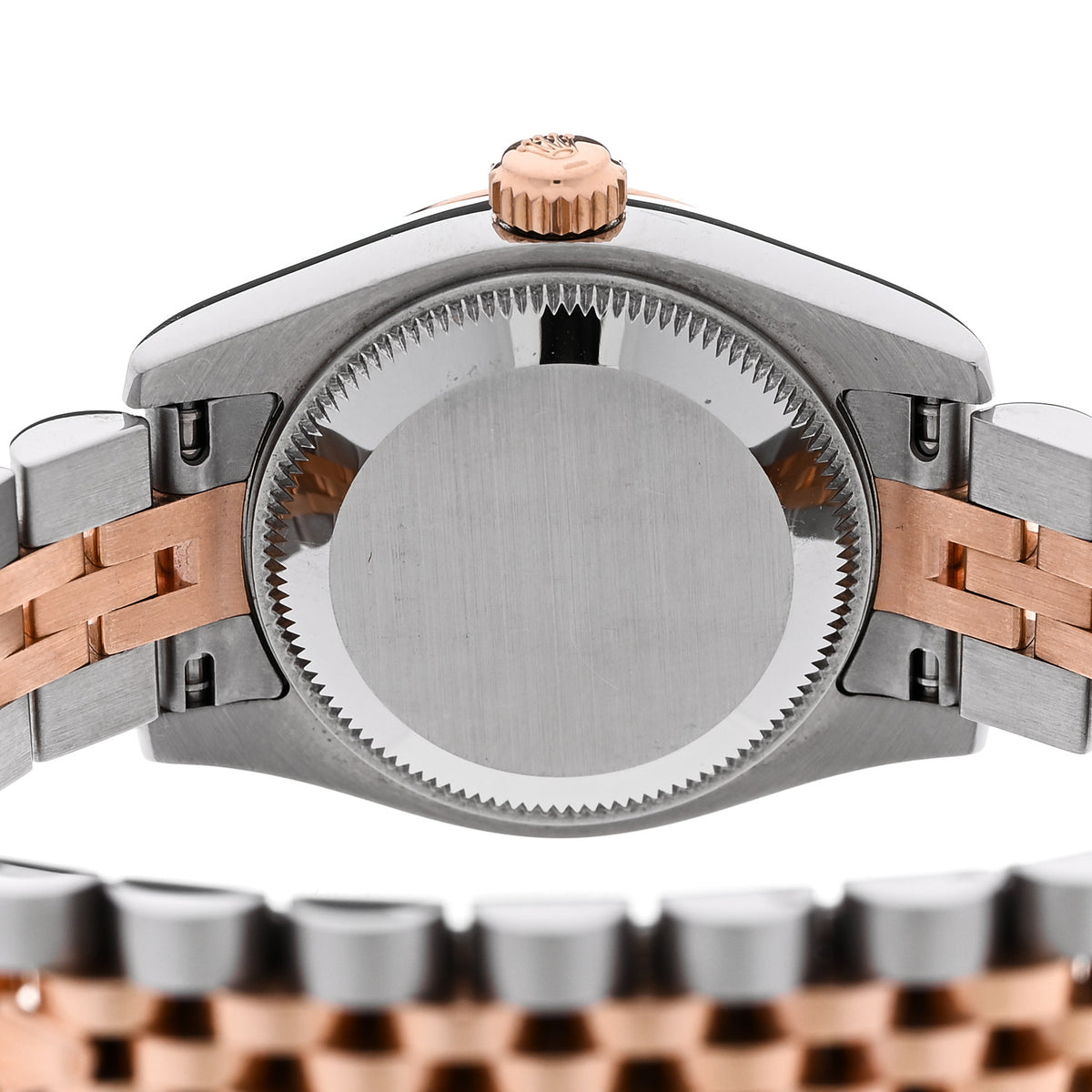 Rolex Stainless Steel 18K Everose Gold 26mm Oyster Perpetual Datejust Watch Silver 179171 4 of 5