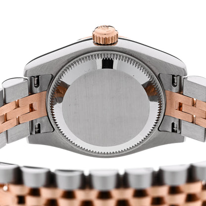 Rolex Stainless Steel 18K Everose Gold 26mm Oyster Perpetual Datejust Watch Silver 179171 4 of 5