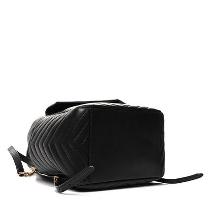 Saint Laurent Lambskin Matelasse Monogram Joe Backpack Black 4 of 10