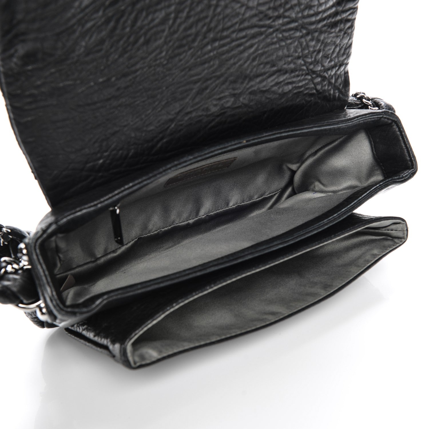 Chanel Distressed Lambskin Small Lady Braid Flap Black 5 of 7