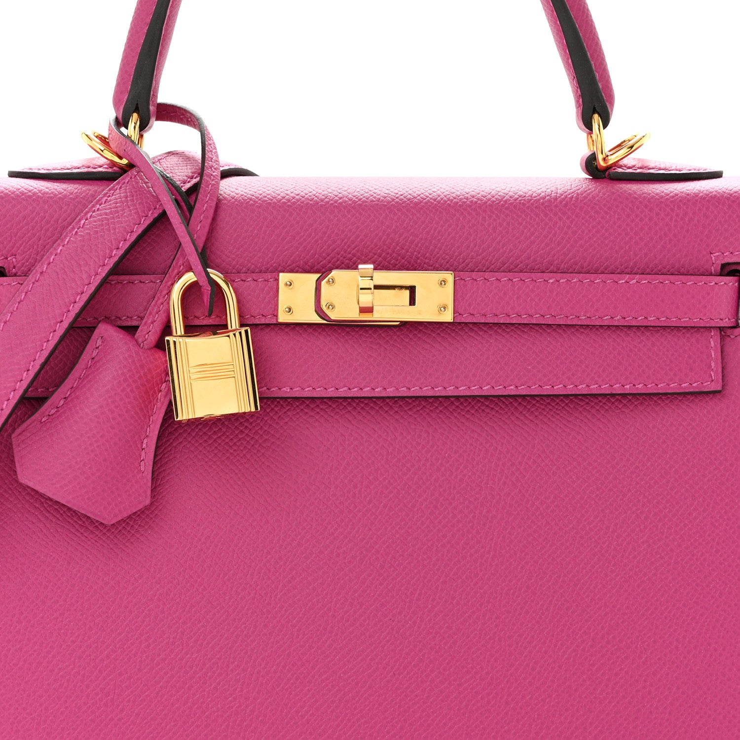Hermes Epsom Kelly Sellier 25 Rose Pourpre 8 of 14