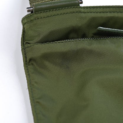 Prada Nylon Vela Sport Small Flat Messenger Bag Army 10 of 10