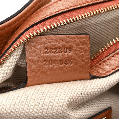 Gucci Metallic Pebbled Calfskin Medium Soho Shoulder Bag Blush 8 of 12