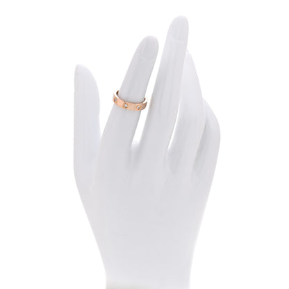 Cartier 18K Pink Gold 8 Diamond 4mm LOVE Wedding Band Ring 49 5 2 of 4