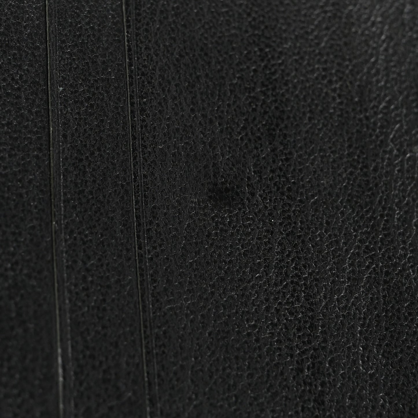 Goatskin Compact CC Flap Wallet Black