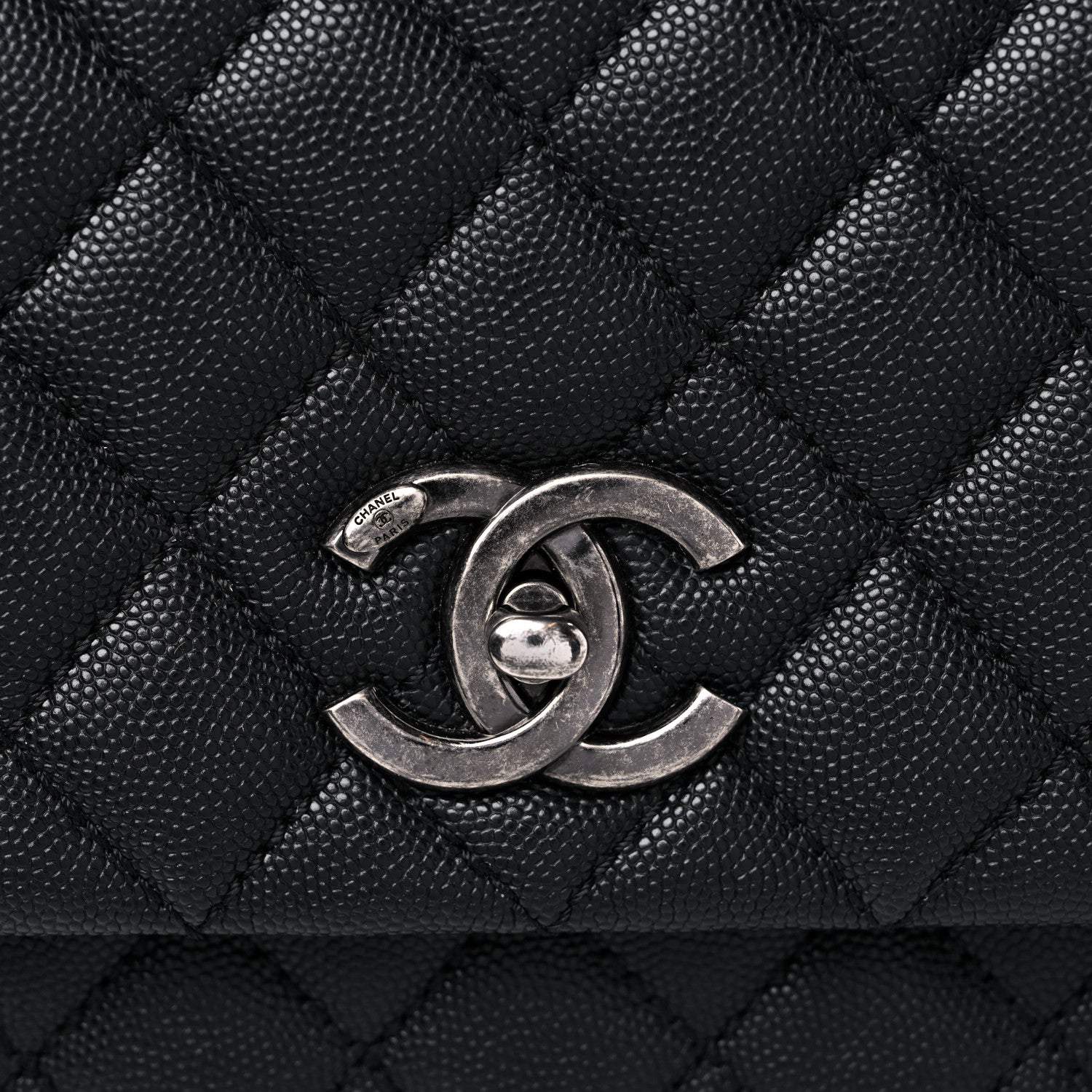 Chanel Caviar Quilted Small Coco Handle Flap Black 13 of 13