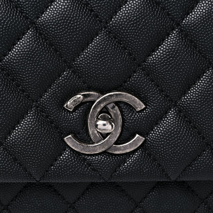 Chanel Caviar Quilted Small Coco Handle Flap Black 13 of 13