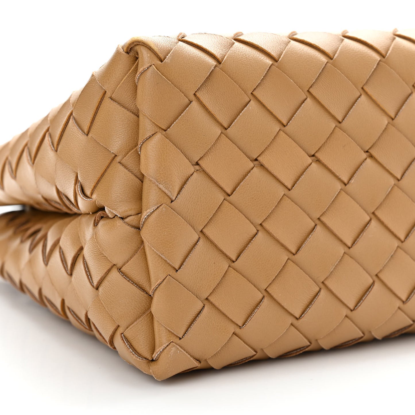 Nappa Intrecciato Small Andiamo Shoulder Bag Dark Praline