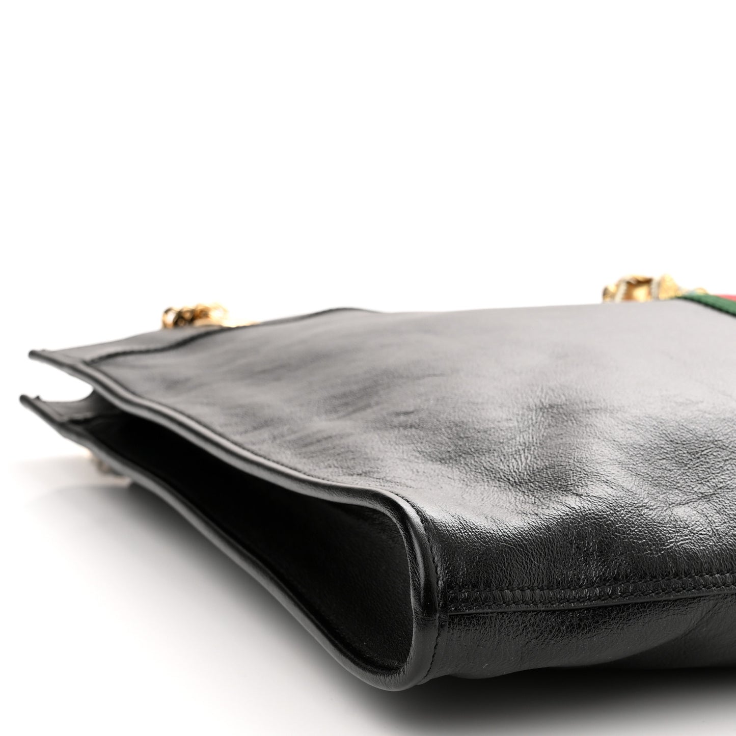 Calfskin Large Rajah Chain Tote Black