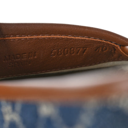 Gucci Denim GG Monogram Espadrilles 40 Blue Tea Cuir 6 of 8