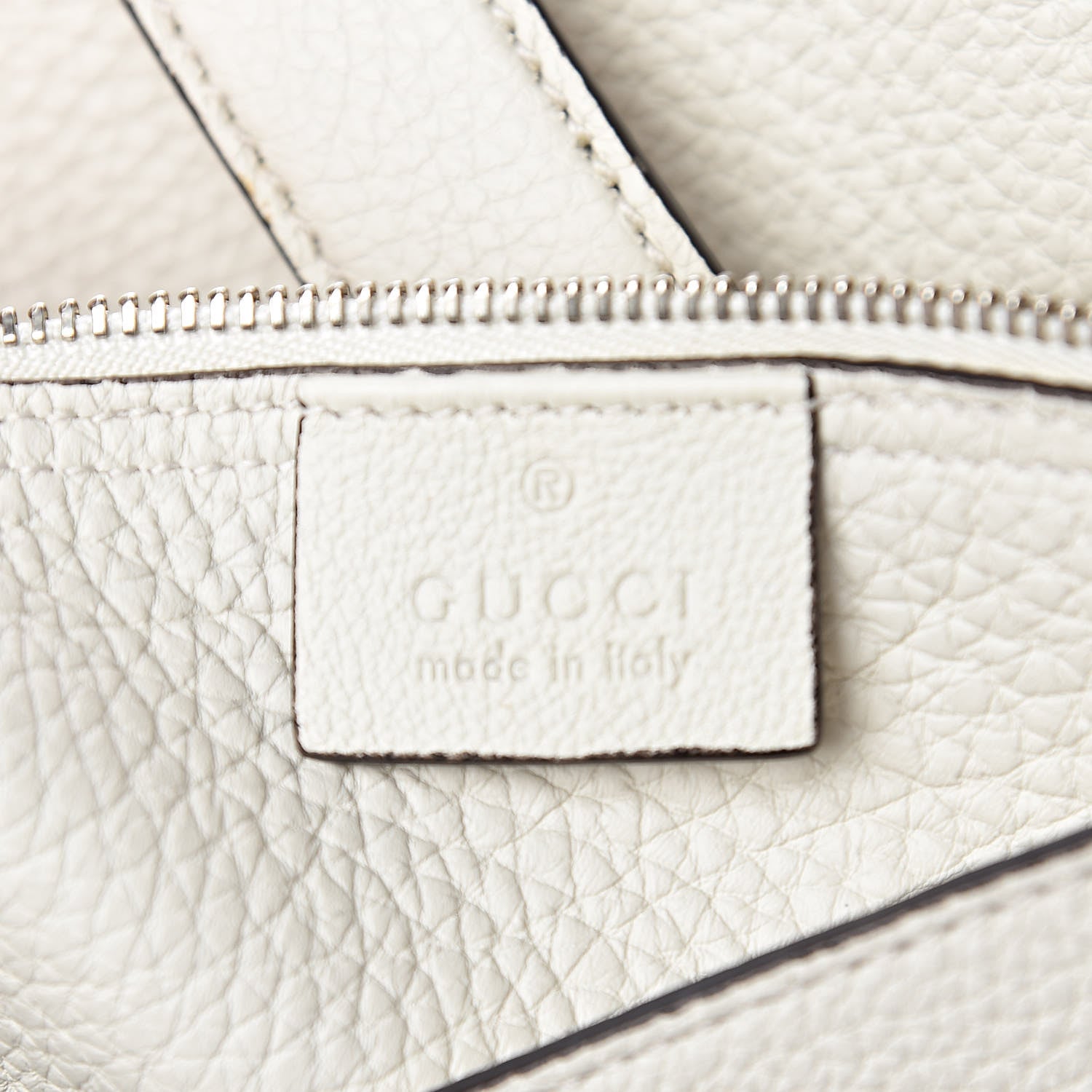 Gucci Soft Calfskin Medium Jackie Top Handle Bag Antique White 6 of 16