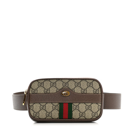 Gucci GG Supreme Monogram Ophidia Belted iPhone Case 95 38 Dark Brown 1 of 13