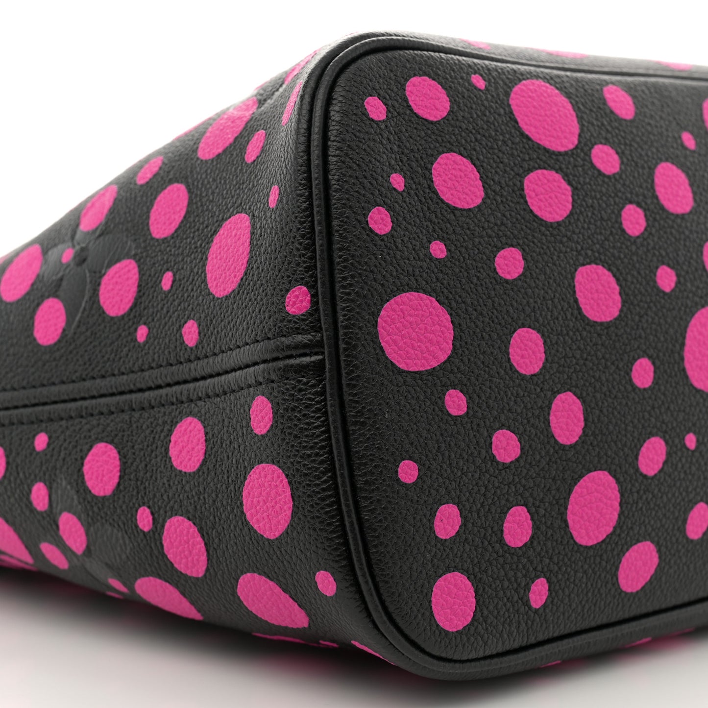 LV X YK Empreinte Infinity Dots Neverfull MM Black Fuchsia