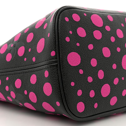 Louis Vuitton LV X YK Empreinte Infinity Dots Neverfull MM Black Fuchsia 10 of 12