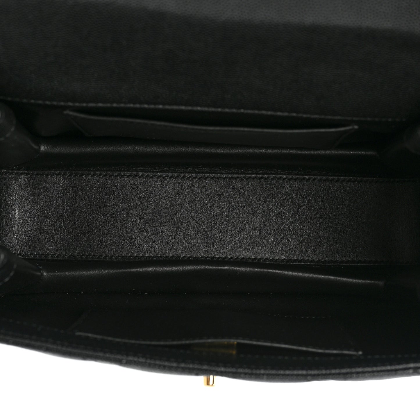 Caviar Quilted Coco First Flap Black