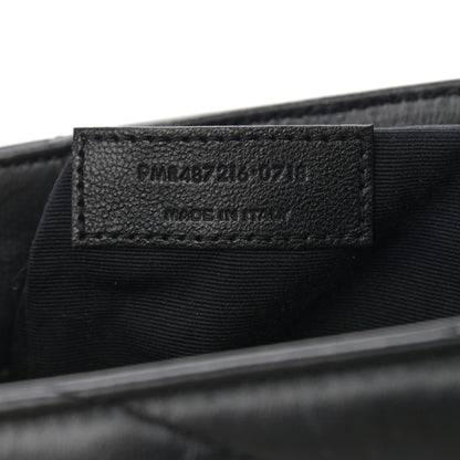 Saint Laurent Calfskin Y Quilted Monogram Medium Loulou Chain Satchel Black 7 of 9