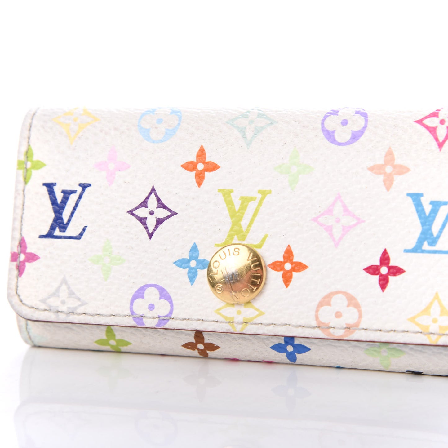 Monogram Multicolor Multicles 4 Key Holder White Raisin