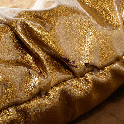 Gucci Patent Hysteria Large Clutch Metallic Gold 8 of 8