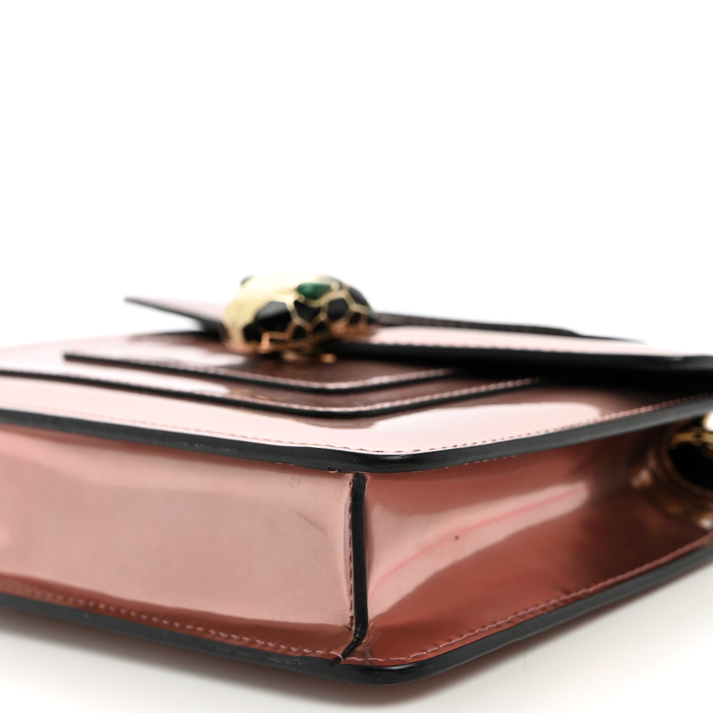 Metallic Calfskin Serpenti Forever Crossbody Bag Rose Quartz