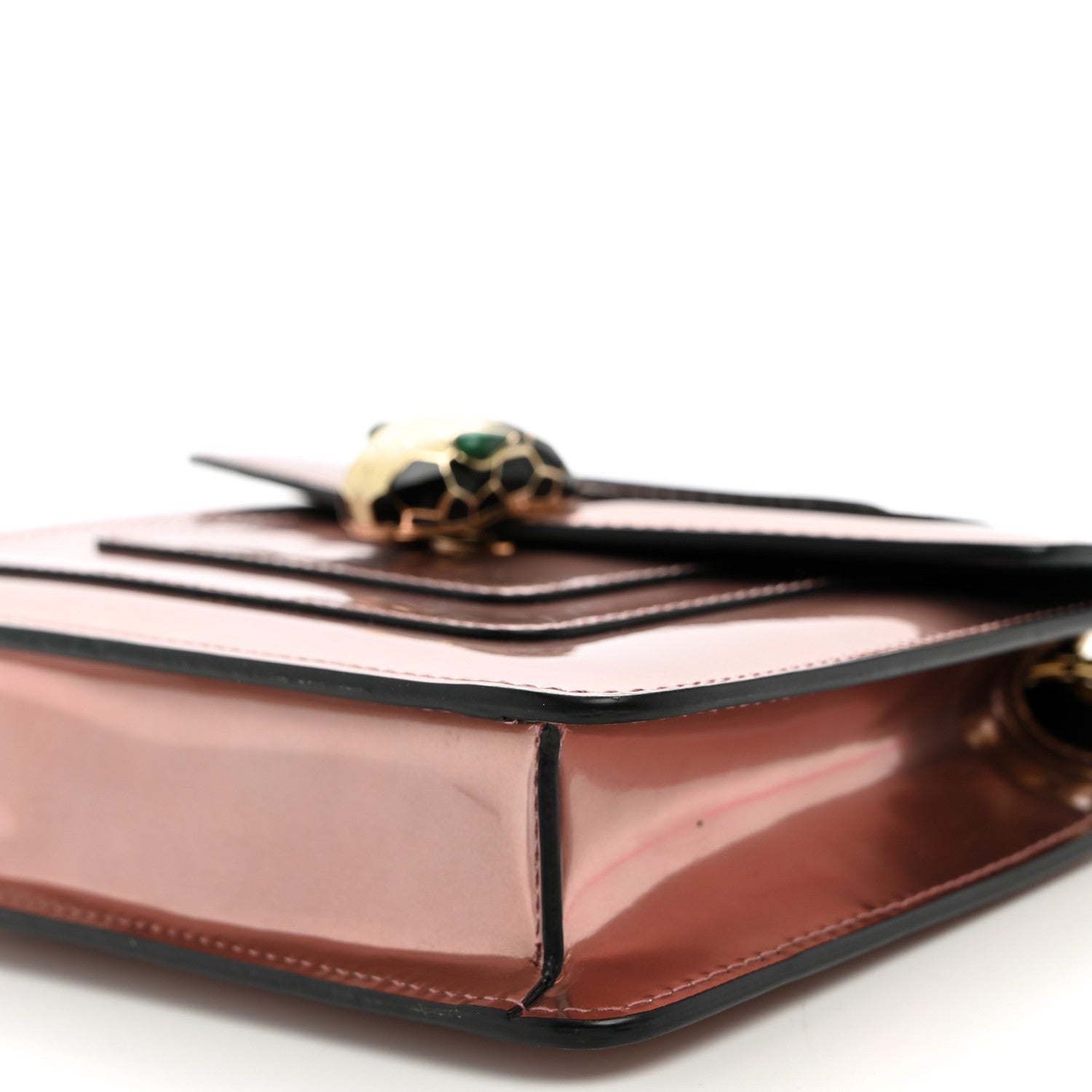 Bulgari Metallic Calfskin Serpenti Forever Crossbody Bag Rose Quartz 10 of 10
