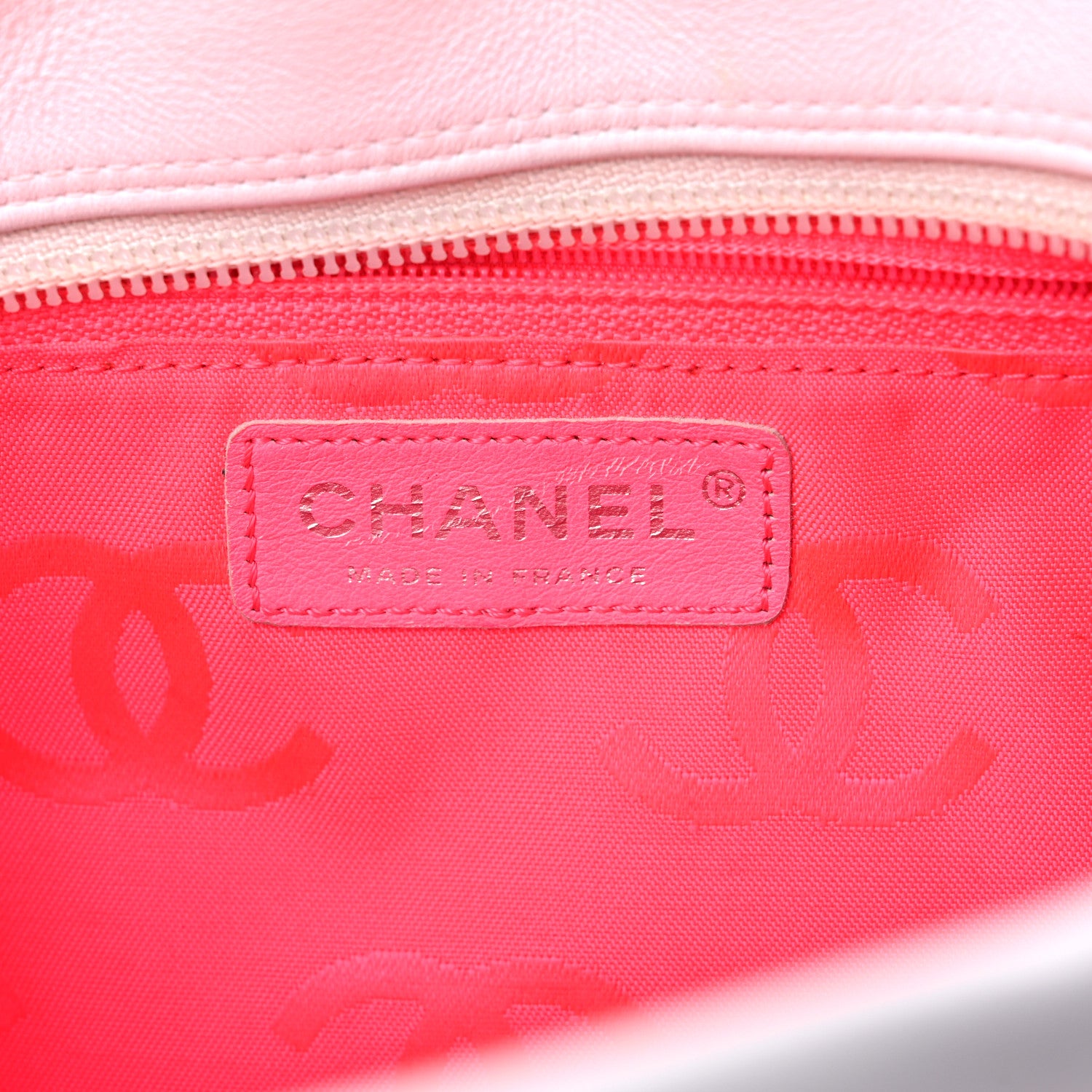 Chanel Calfskin Quilted Large Cambon Bowler White Black 5 of 18