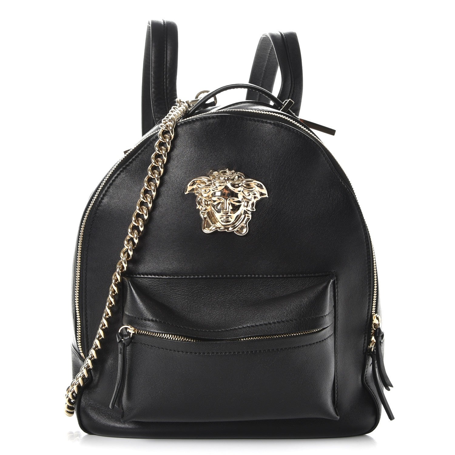 Versace Calfskin Palazzo Medusa Backpack Black 1 of 7