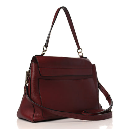 Chloe Calfskin Medium Faye Shoulder Bag Sienna Red 3 of 8
