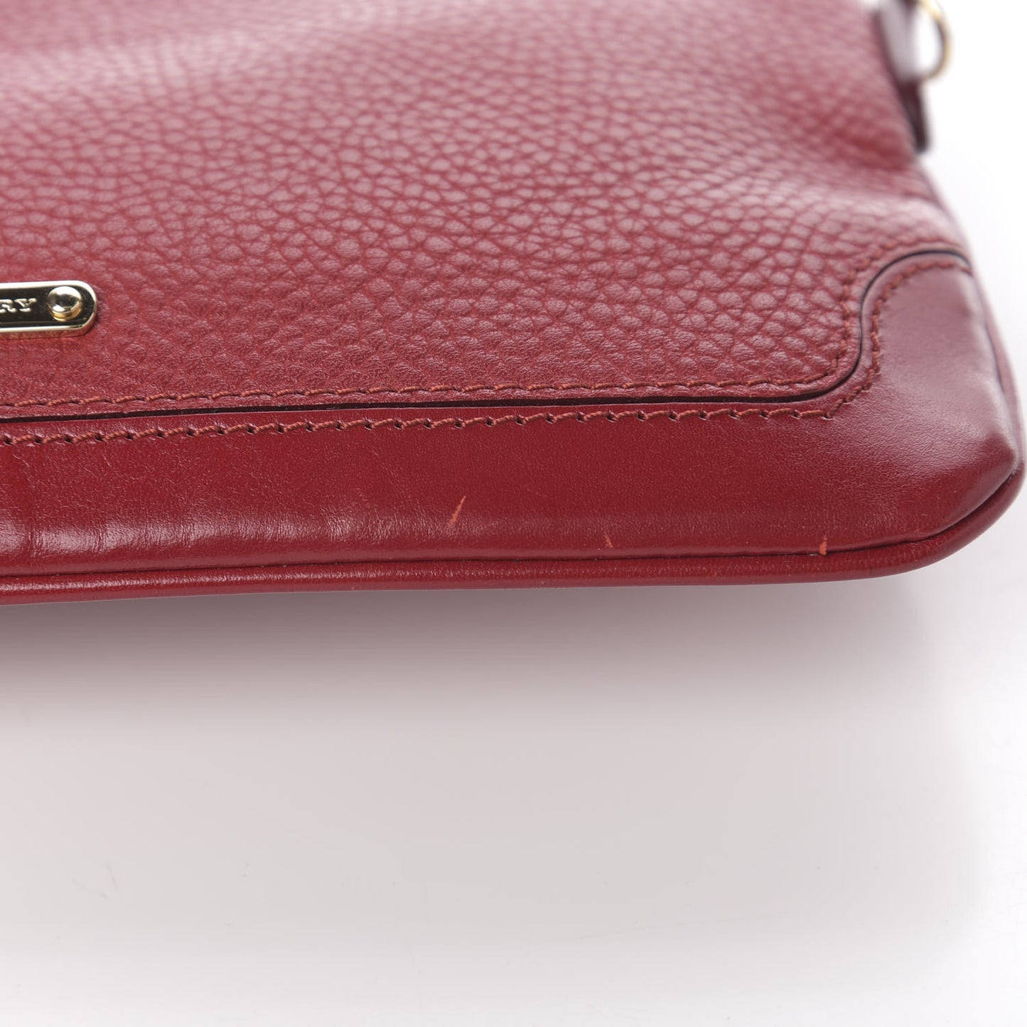 Signature Grain Calfskin Tassel Peyton Crossbody Clutch Bag Red