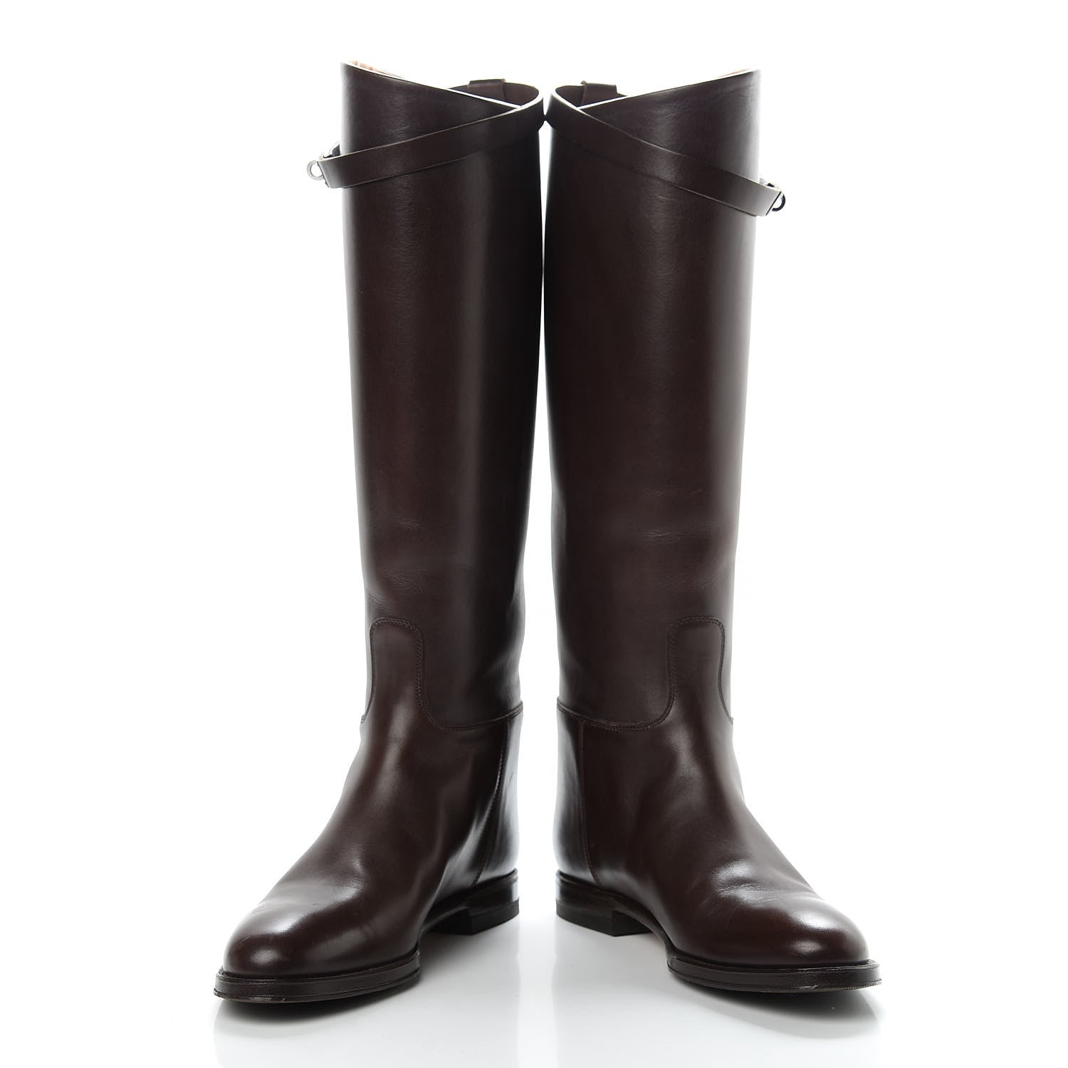 Hermes Box Kelly Jumping Boots 39 Chocolate 5 of 17