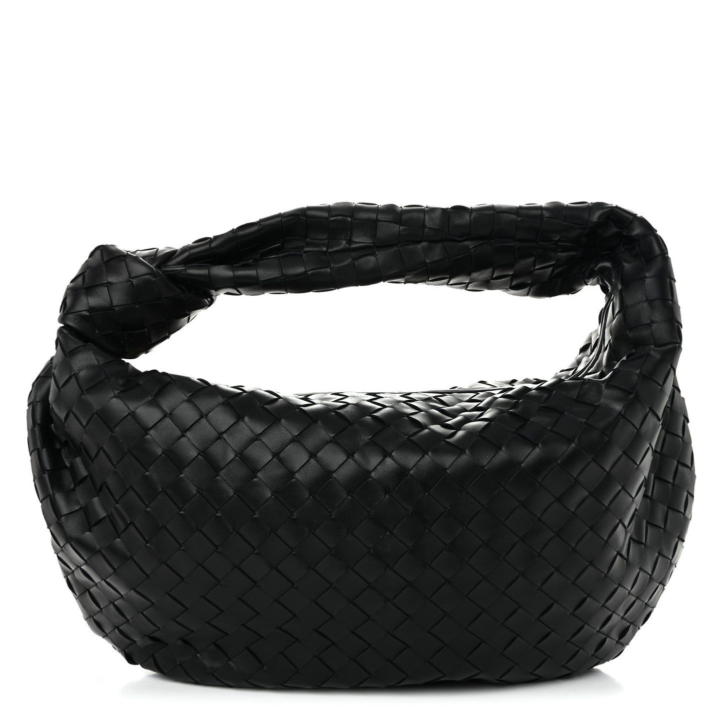 Nappa Intrecciato Small Jodie Hobo Black