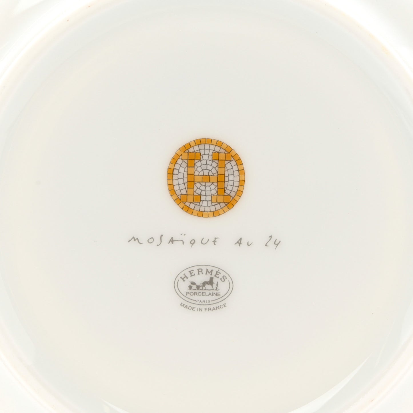 Porcelain Mosaique Au 24 Platine Soup Plate Set of 2
