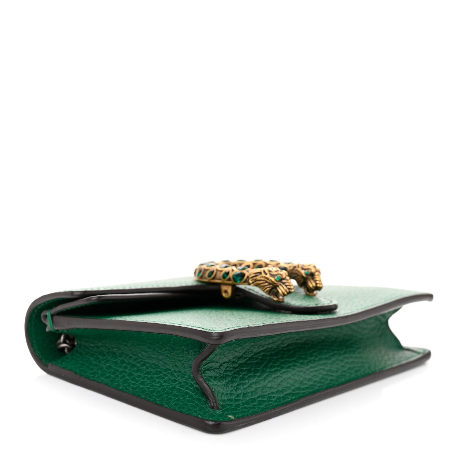 Gucci Dollar Calfskin Crystal Super Mini Dionysus Shoulder Bag Emerald 4 of 9