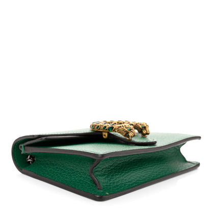 Gucci Dollar Calfskin Crystal Super Mini Dionysus Shoulder Bag Emerald 4 of 9