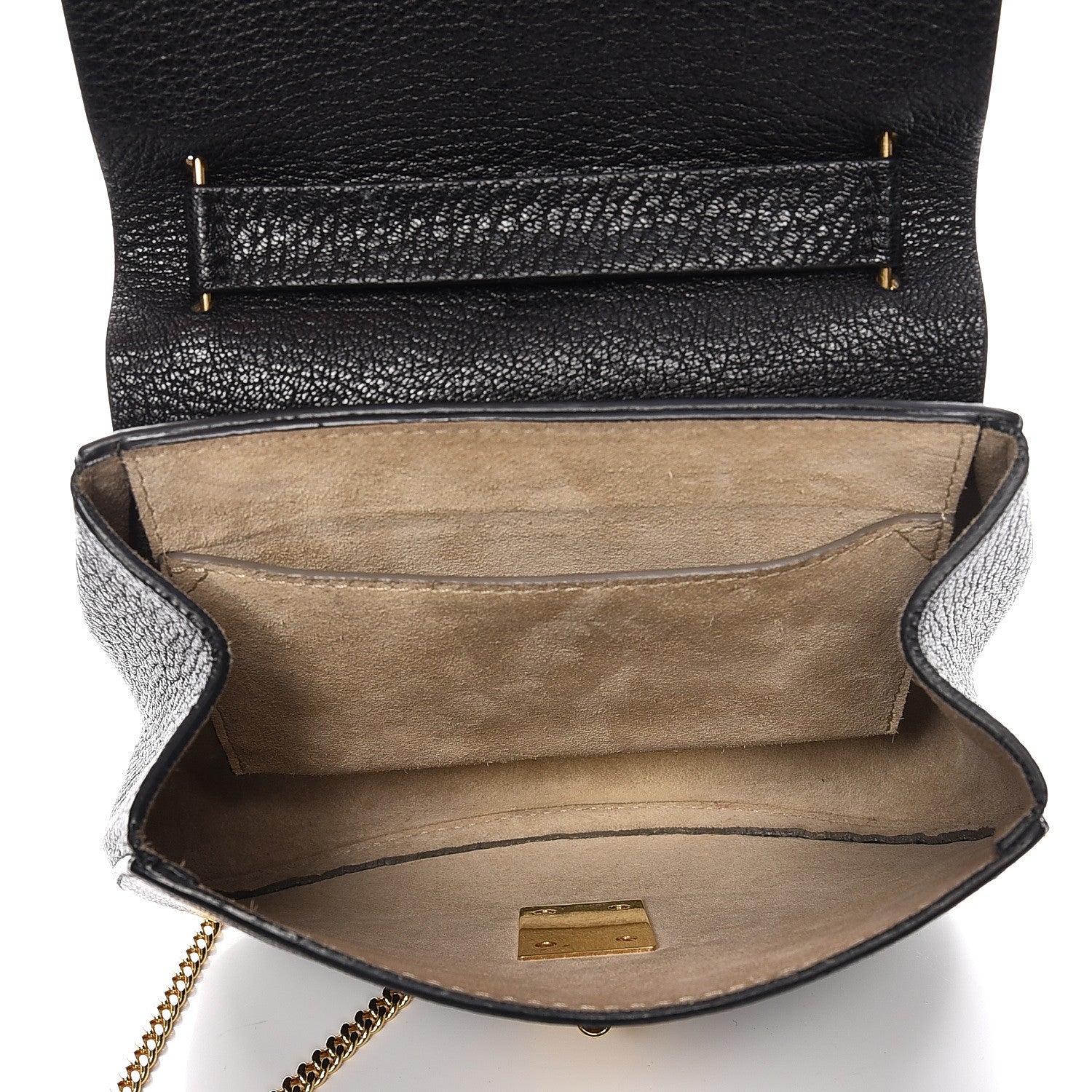 Chloe Grained Lambskin Mini Drew Shoulder Bag Black 5 of 12