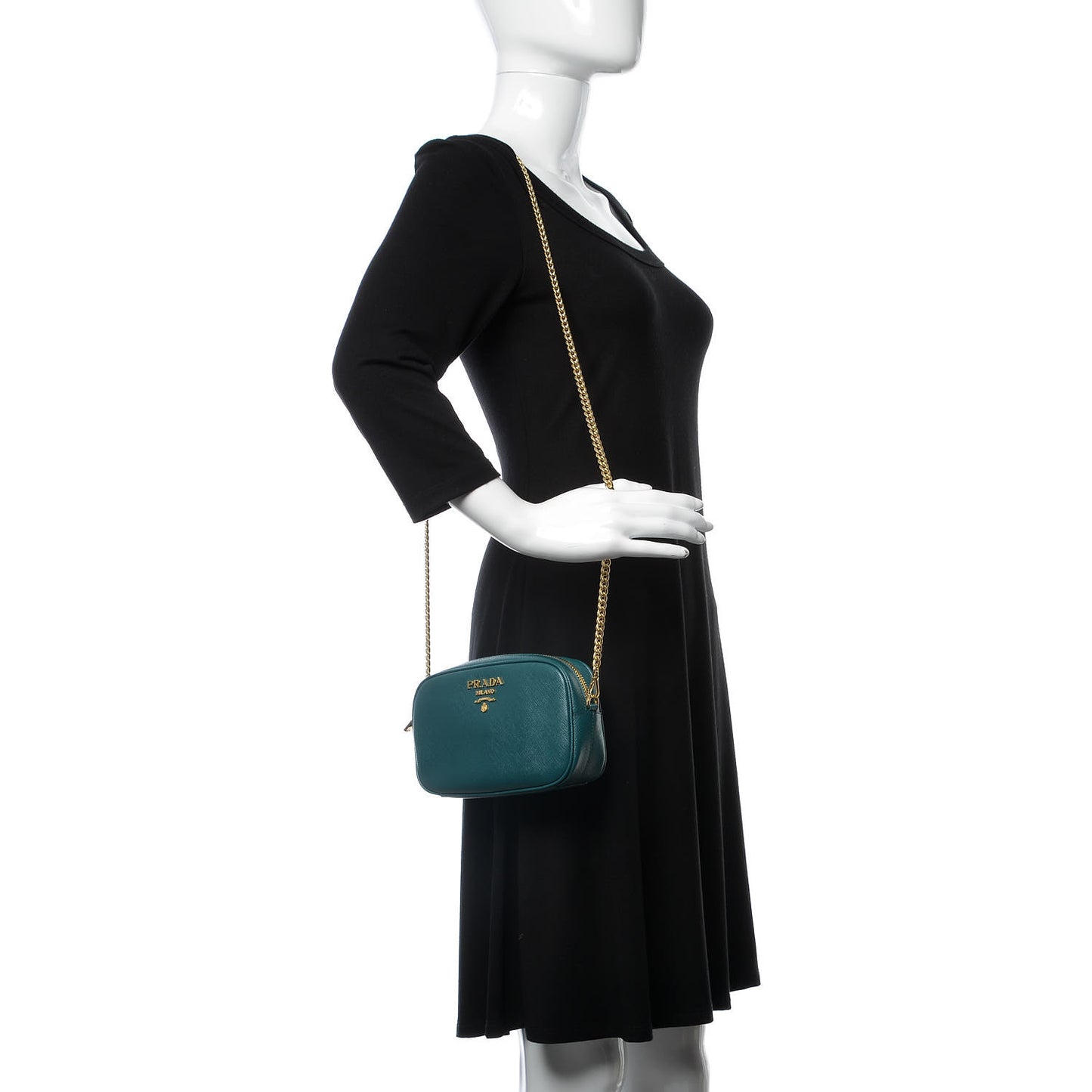 Saffiano Mini Camera Crossbody Bag Ottanio