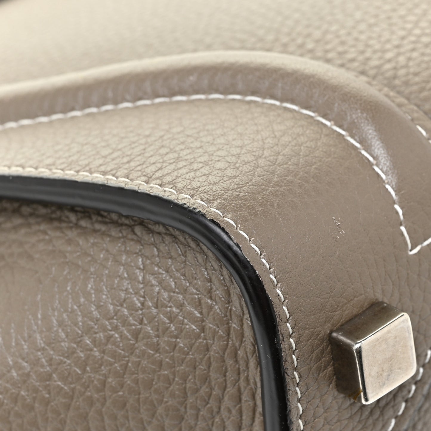 Drummed Calfskin Micro Luggage Souris