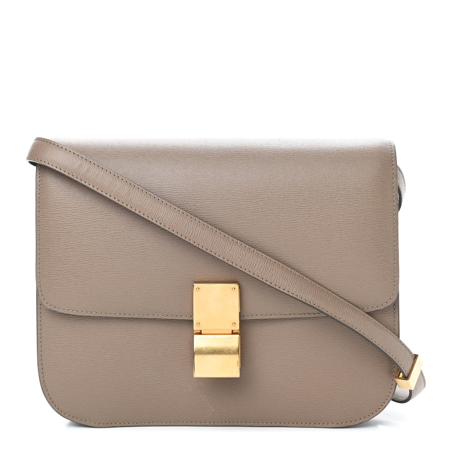 Celine Liege Calfskin Medium Classic Box Flap Bag Taupe 1 of 10